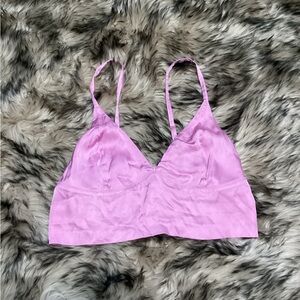 aerie Women's Pink Bralette size large, NWT